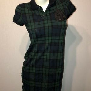 black watch plaid Ralph Lauren Sz XS DRESS LOGO